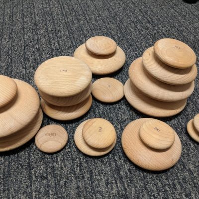 Wooden Building Pebbles- 20