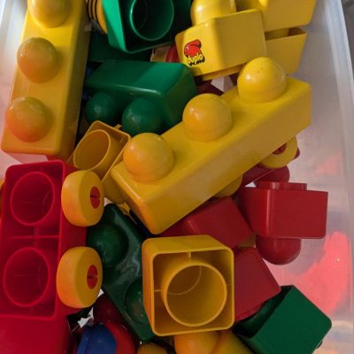 Tub of assorted Primo Duplo Pieces