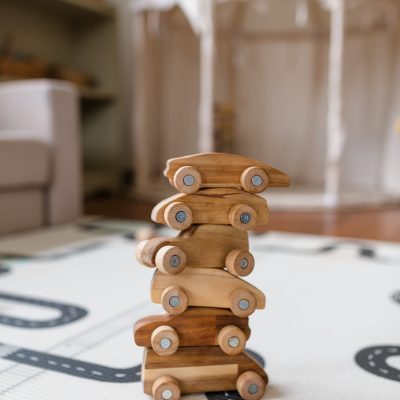 Wooden Car Set- 6 in a box